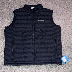 Columbia Black active fit men’s vest Omni-heat size 2xl New spring fall layers